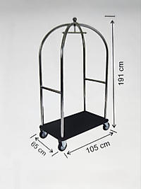 Valiz Taşıma Arabası Krom