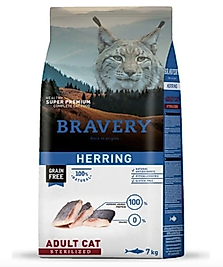Bravery Tahılsız Ringa Balıklı Kısırlaştırılmış Kedi Maması 7kg