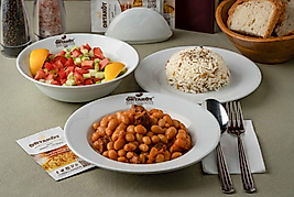 Kuru Pilav Salata Menü