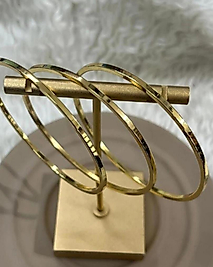 ÇELİK 3 LÜ AJDA BİLEZİK KÜÇÜK BOY 60 MM