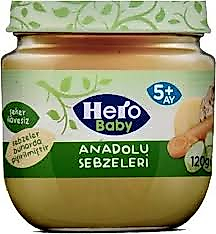 Hero Baby kavanoz mama 120 gr anadolu sebzeleri