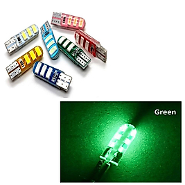 ( 2 X ADET ) 1 TAKIM PROFESSIONAL T10 LED GREEN T10 LED DİPSİZ AMPUL JUMBO I. VERSIYON YEŞİL
