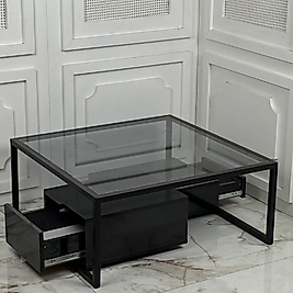 ÇEKMECELİ ORTA SEHPA (Siyah)