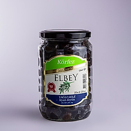 Elbey Körfez Özel Üretim Yağlı Sele Siyah Zeytin 500 GR