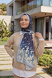 ALFA SİLK ŞAL PASTEL ÇİÇEK DESEN-1