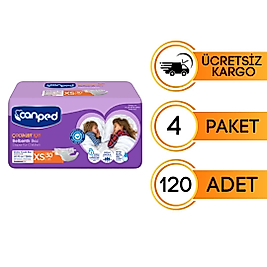 Canped Belbantlı Hasta Bezi Extra Küçük(XS) 30'lu 120 Adet