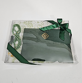 Yeşil Seccadeli İpek Keseli Set