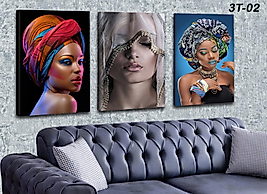 MERCAN MOBİLYA  VE AKSESUAR ,40*60 ZİNCİ KIZLAR  KANVAS TABLO