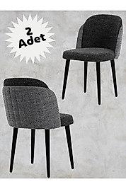 Safir Çift Papel Sandalye, Mutfak, Salon Sandalye Bohem, Buklet, Mutfak Sandalyesi 2 Adet