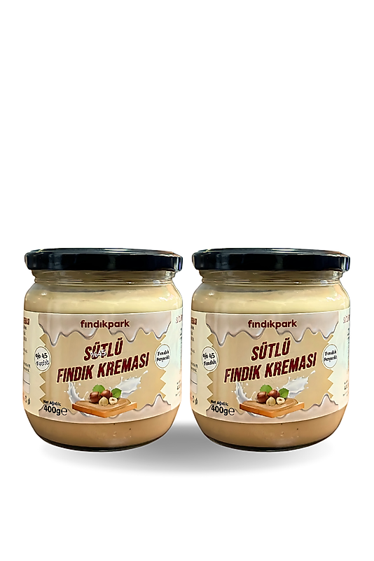 FındıkPark Sütlü Fındık Kreması %45 Fındık 2’li Paket 800 Gr
