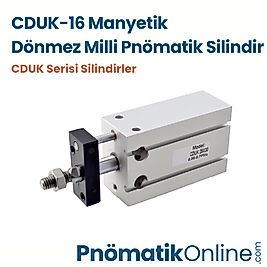 CDUK-16 Manyetik Dönmez Milli Pnömatik Silindir