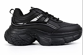 Kadın Ortopedik Yüksek Taban Spor Ayakkabı.