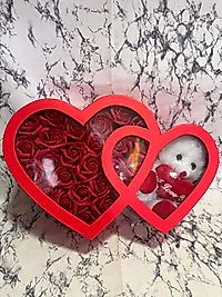 Kutuda mumlu kokulu gül & ayıcık