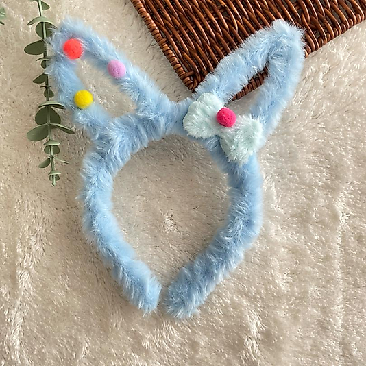 Tavşan Kulak Peluş Kız Çocuk Taç