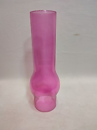 AVİZE LAMBA CAMI.TAM PEMBE RENKLİ. (ALT ÇAP: 7.00cm-h:25.00cm)