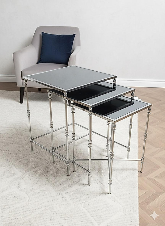 PARLAK KROM TORNALI KARE ZİGON FÜME AYNA