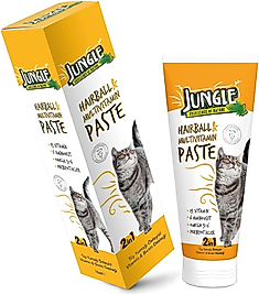Jungle Hairball & Multivitamin Destekleyici Kedi Malt Macunu