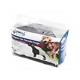 Pawise Köpek Alt Bağlama Bezi L Boy Siyah 12 Adet