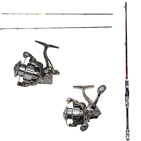 Tek Kamış Hem Spin Hem Lrf +2500'lük 6+1 Bilyalı Olta Makina Seti