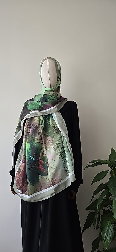 Yanık Fırça Desenli Pamuk Soft Şal