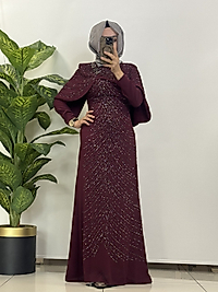 FERİHA SARIOĞLU ABİYE-BORDO