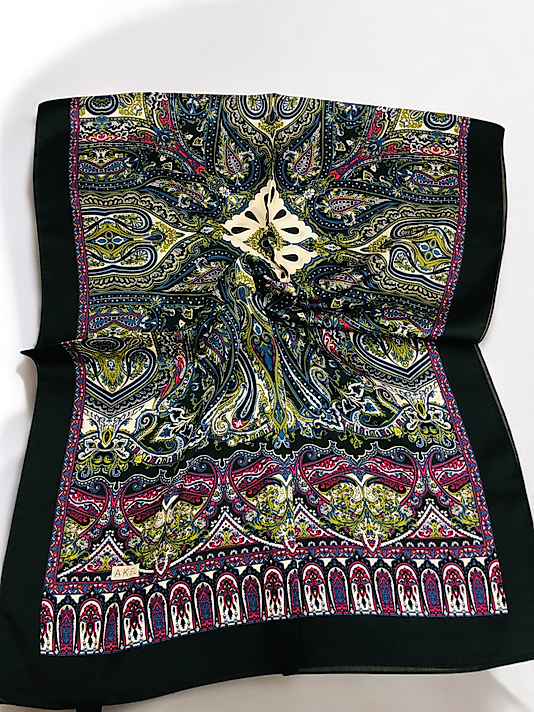 Desenli Alfa Silk Şal Pastel Desen