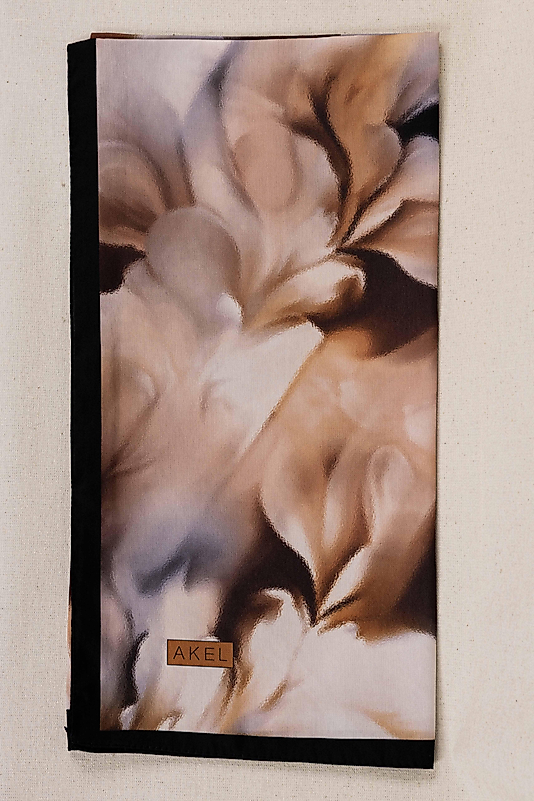 DESENLİ FRANSIZ İPEĞİ EŞARP DESEN-1