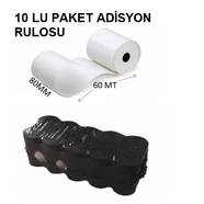 80X60 MT TERMAL ADİYON YAZICI RULOSU 10 LU PAKET