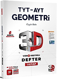 3D Yayınları TYT AYT Geometri Video Destekli Defter 1. Kitap
