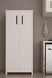 2 Kapaklı 5 Raflı Çok Amaçlı Dolap - Mutfak Dolabı - Banyo Dolabı - Kiler Dolabı