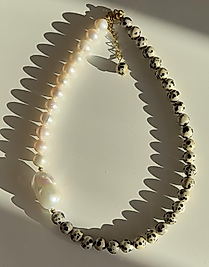 Leopar Pearl Necklace | Kolye