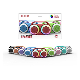 MS-2242BT Renkli LED Işıklı ve Uzun Ömürlü Pilli Bluetooth Tws USB Dış Mekan Hoparlör?