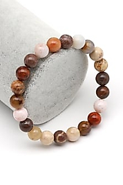 Fosil Mercan Doğal Taş Bileklik 8 mm