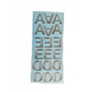 Epoksi harf anahtarlık kalıbı (özel) 4*0.8 cm
