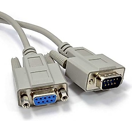 RS232 - Seri Port - 9 Pin Dişi - Erkek Kablo 1.5 Metre - Beyaz Pritech