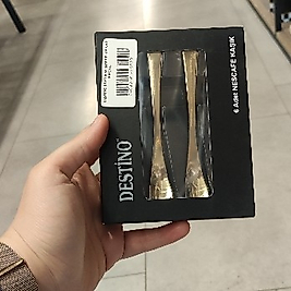 DESTİNO KIVRIK GOLD PARLAK ÇAY KAŞIĞI