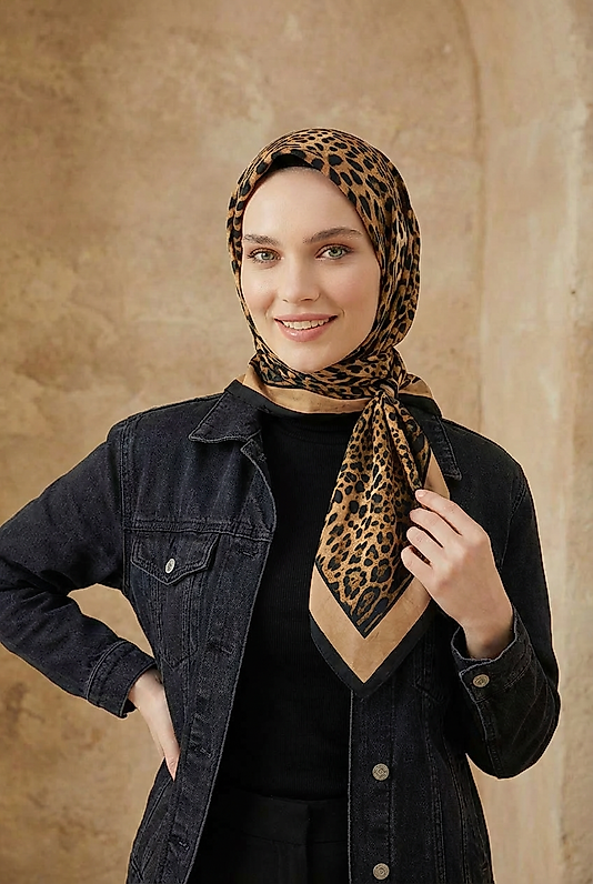 Spring Eşarp Leopar Yeni Desen