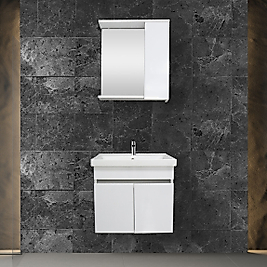 65 CM Beyaz Banyo Dolabı  (%100 MDF)