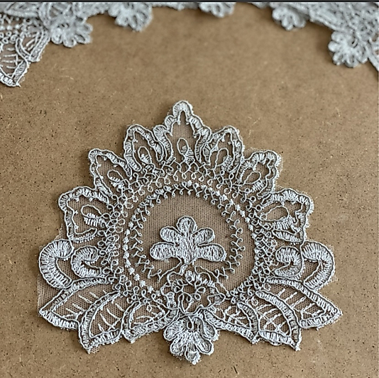 Damask Dantel Sunum Peçetesi Gri