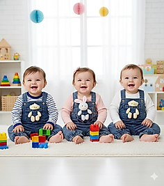 3 Ay 1 Yaş Arası Ayıcık Detaylı Kot Salopet