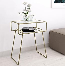 MAT GOLD KOMODİN YAN SEHPA