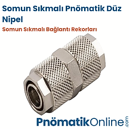 Somun Sıkmalı Düz Nipel