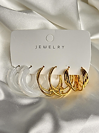 Lustrous Charm Earrings Model Çelik Küpe