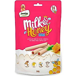 Dentalight Süt ve Ballı Köpek Ödül Çubukları 240 Gr