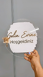 Gelin Evine Hoşgeldiniz Kapı Süsü 30 cm