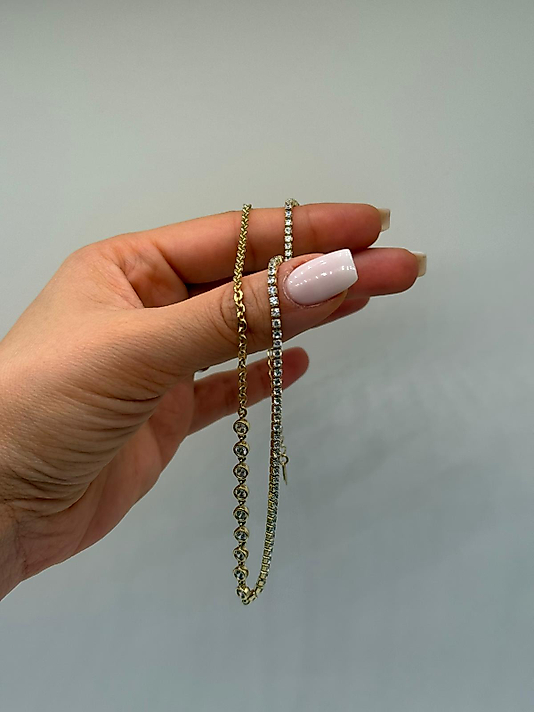 Xuping VIP Çelik Zirkon Detaylı Kolye – 14K Altın Renk