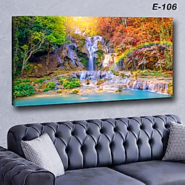 MERCAN MOBİLYA  VE AKSESUAR ,   130*70 SONBAHAR MANZARA  KANVAS TABLO