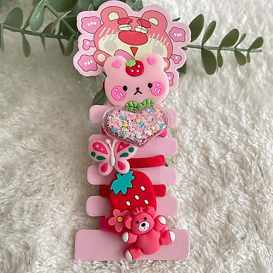 Karışık Desenli Kız Çocuk Bağlama Toka