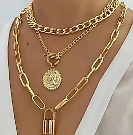 ÇELİK KOLYE 3'LÜ SET