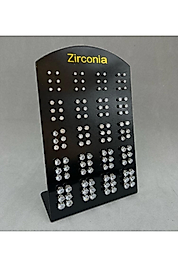 Zirkon Taşlı 60'lı Stand Küpe